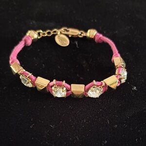 Juicy Couture Gold and Pink Bracelet